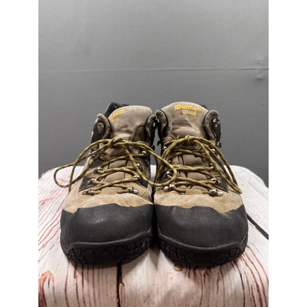 Dunham Cloud Mens Hiking Boots Tan Brown Waterproof Trail Mid Top Size 16 86630N